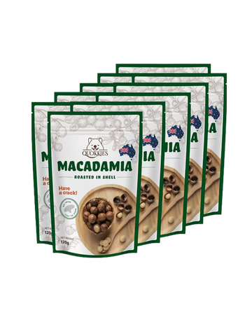 Macadamia Vanilla Roasted In Shell 120G x 10 Bundle