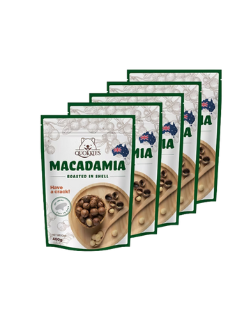Macadamia Vanilla Roasted In Shell 400G x 5 Bundle