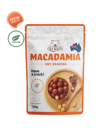 NEW Macadamia Dry Roasted In Shell 120G