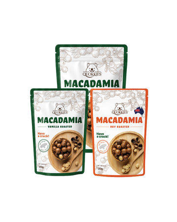 [Bundle x 3 Pack] Macadamia Roasted In Shell Variety